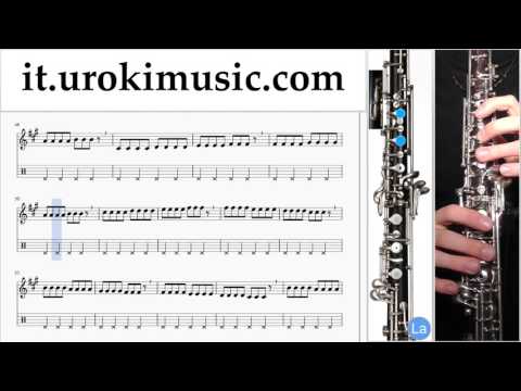 Lezioni di Oboe Sia Elastic Heart Parte#1 Melodia Tutorial Spartito Imparare Insegnante Metodi