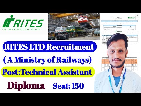 RITES Ltd Recruitment 2025 | RITES Ltd Recruitment Technical Assistant | Diploma jobs | railway jobs