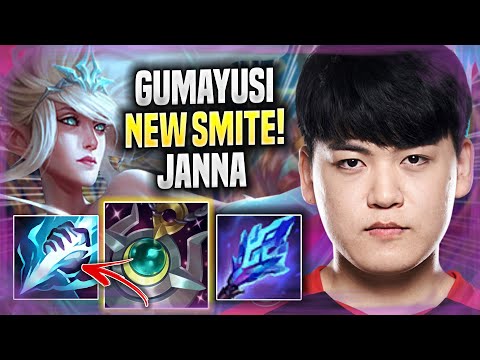 GUMAYUSI TRIES NEW STRAT JANNA TOP WITH SMITE! - T1 Gumayusi Plays Janna TOP vs Nasus! | Season 2022