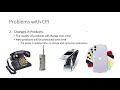 Problems with CPI Problems with CPI