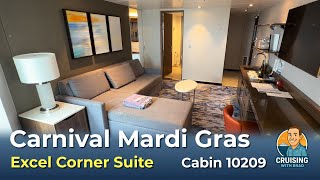 Carnival Mardi Gras – Excel Corner Suite – ROOM TOUR – Cabin 10209