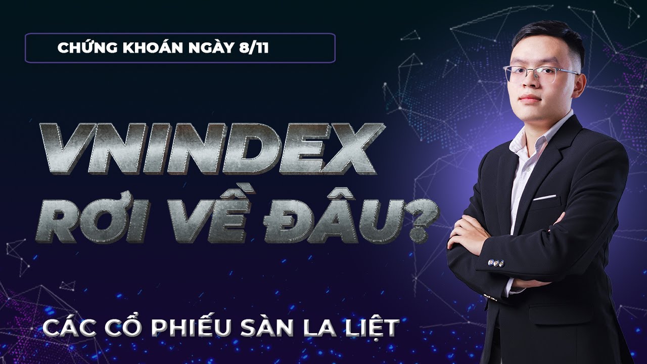 Nhận định thị trường chứng khoán 8/11: VNINDEX rơi về đâu? Các cổ phiếu sàn la liệt