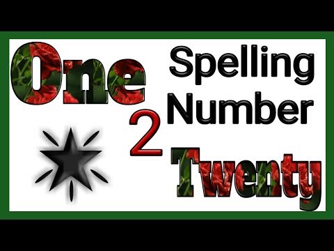 1to20 Numbers with  spelling, Counting Number 1 to 20,1 to 20