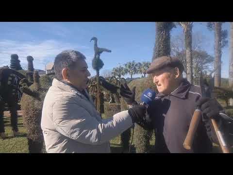 Conheça o "Mãos de Tesoura" e a mais bela praça gaúcha