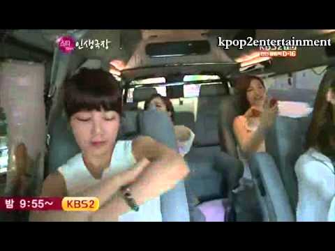 T-ara's Soyeon, Jieyeon, Eunjung & Hwayoung singingin the van