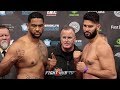 DOMINIC BREAZEALE VS. CARLOS NEGRON - FULL WEIGH IN AND FACE OFF VIDEO
