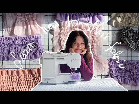 Short and sweet tutorial on how to shirr fabric 🪡 shirring tutorial by skarbekstudio