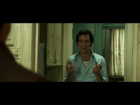 Close-up trailer moment suggesting family stakes and looming confrontation