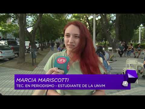 Estudiantes de la UNVM realizaron acciones de protestas y visibilización