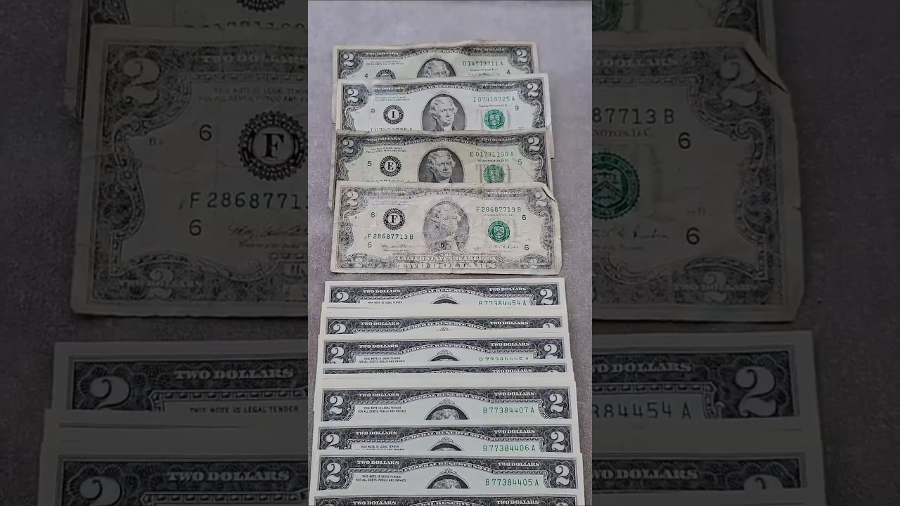 $54 From BANK 😮 Rare ⭐ 2 Dollar Bills