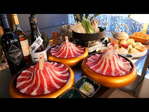 high quality korean beef sukiyaki / korean street food