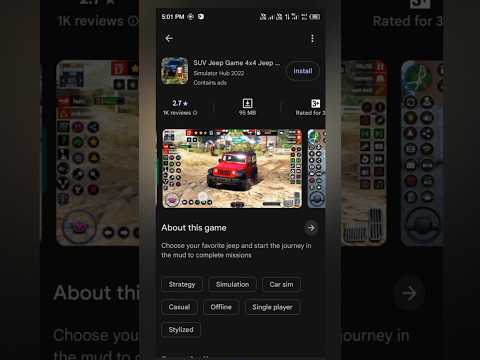 suv jeep game 4x4 jeep driving.