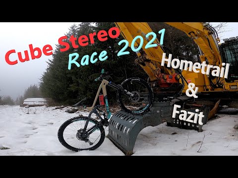 Hometrail // Cube Stereo Race 2021 wie fährt es sich // Schnee, Eis & Matsch