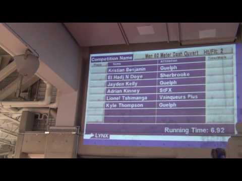 60m Homme Finale Forte -  McGill Team Challenge 2017