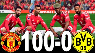 FC 26 -MESSI RONALDO NEYMAR & MBAPPE | ALL STARS | MANCHESTER UNITED 100-0 DORTMUND