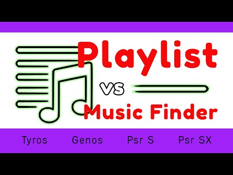 Converting Music Finder (Tyros) to Playlist (Genos, PSR SX700/900) - description of the procedure