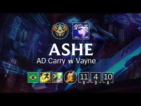 Ashe AD Carry vs Vayne - BR Challenger Patch 8.1