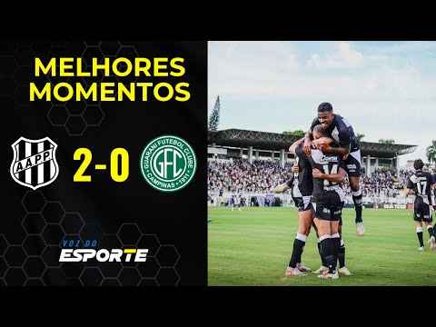 MELHORES MOMENTOS: PONTE PRETA 2X0 GUARANI  - PAULISTÃO 2025