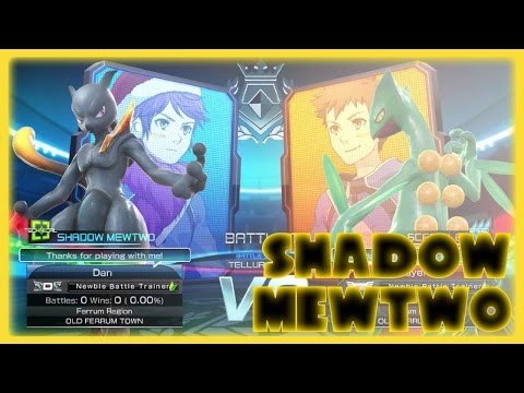 Pokkén Tournament (Wii U) - Shadow Mewtwo Vs. Sceptile (Amiibo Card Gameplay)