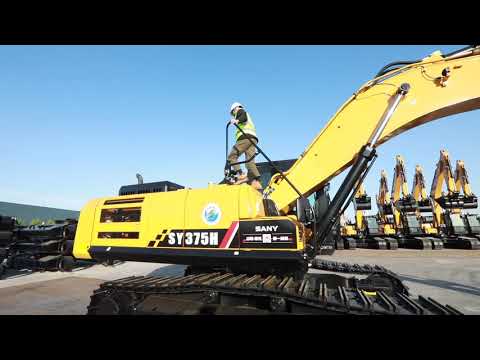 Sany Large Excavator SY375H Walkaround