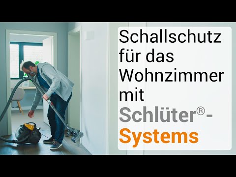 Schallschutz für das Wohnzimmer mit Schlüter-Systems
