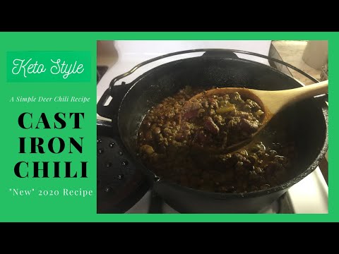 Cast Iron Chili Recipe With Beans (A Simple Deer Chili Recipe)