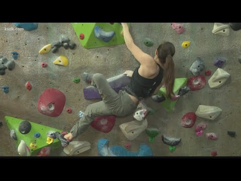 St. Louis athlete training for Olympic rock-climbing