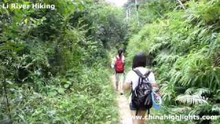 Video : China : Hiking along the Li River, GuangXi province - video