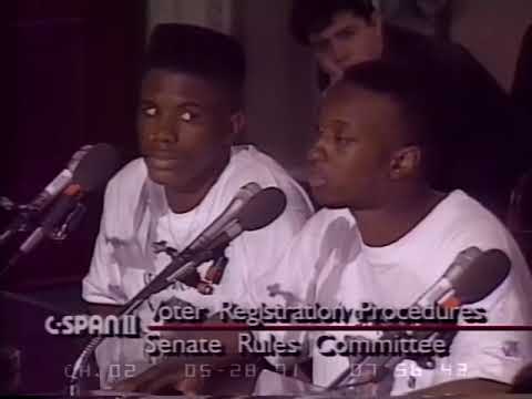Young MF DOOM (Zev Love X of KMD) Speaking To U.S. Senate on Importance of Youth Voting Registration