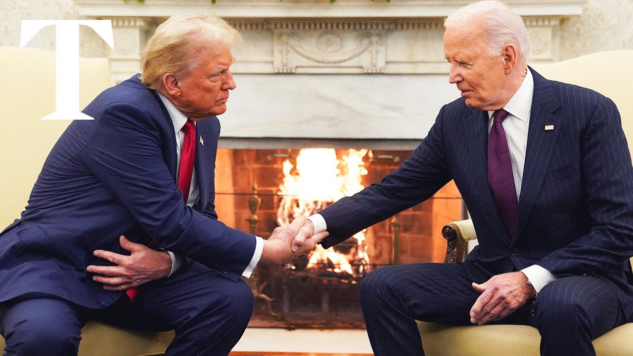 Donald Trump meets Biden for first time since election win