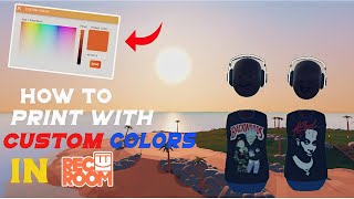 How To Print Shirts with Custom Colors in Rec Room!