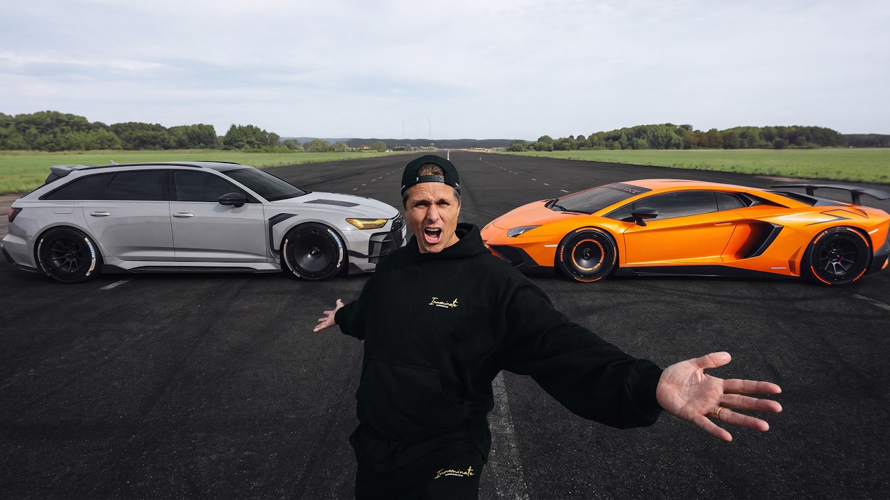 1200 HP RS6 VS. LAMBORGHINI AVENTADOR SV: WHO WINS? | VLOG 1143