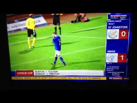 St Johnston vs Fc Minsk 0-1 Second Leg (Penalties  2-3) Europa League