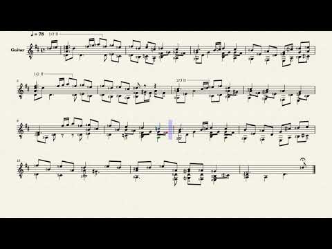 Passo mezzo in discant – Nicolo Nigrino, XVI century (guitar sheet music)