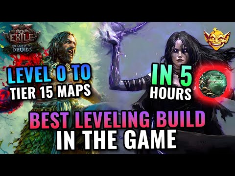 LVL1 to T15 in 5 hours - STRONGEST LEVELING BUILD - Path of Exile 2 0.4 Last of the Druids