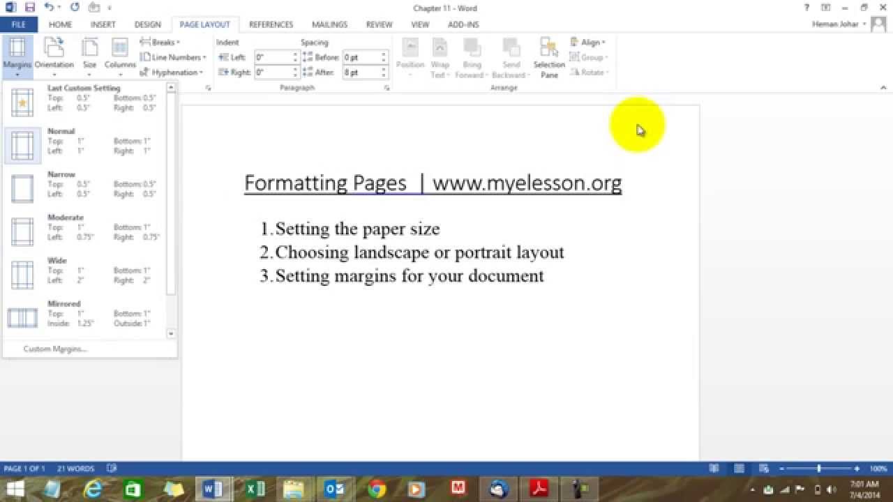Create Headers In MS Word Hindi Learn Excel Course, MS Word Course
