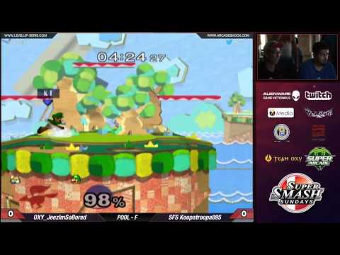 Melee SSS #24: OXY | JeezI'mSoBored (Fox) vs SFS | KoopaTroopa895 (Mario)