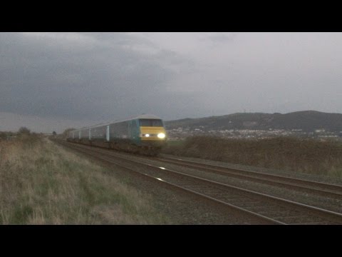 Prestatyn 17.4.2015 - DBS EWS 67023 on Cardiff WAG train