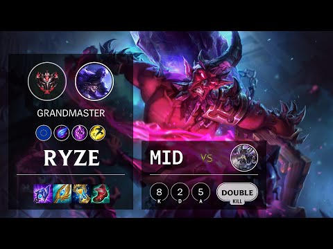 Ryze Mid vs Kassadin - EUW Grandmaster Patch 11.1