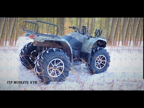 ITP MudLite XTR Tire TESTING PHASE in SNOW 27 Inch