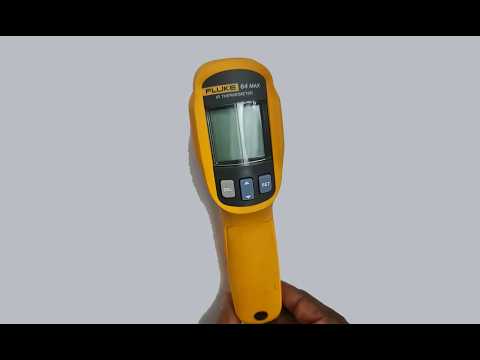  How to use fluke 64 max IR thermometer