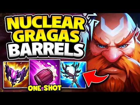 FULL AP GRAGAS IS SO BROKEN IN SEASON 15! (ONE SHOTTING BARRELS)