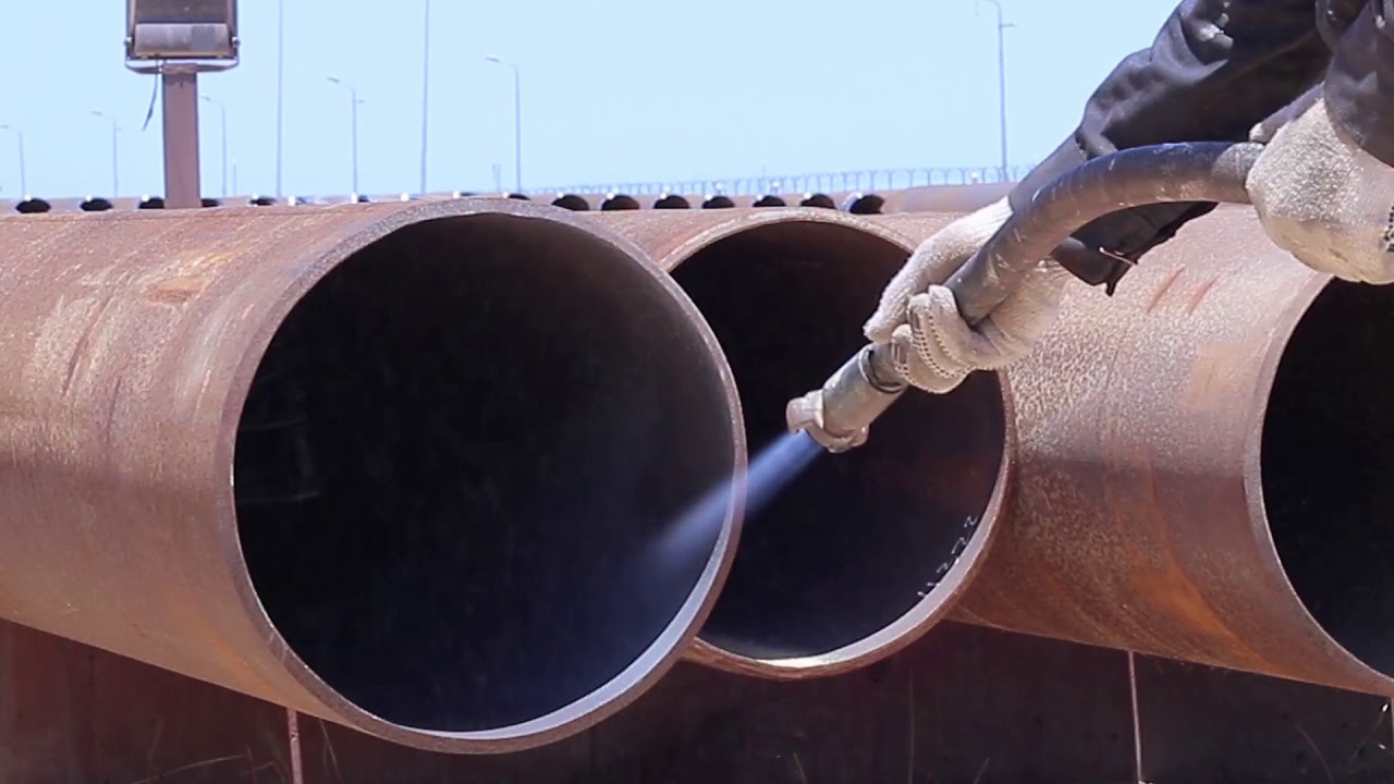 Internal & External Sandblasting Process