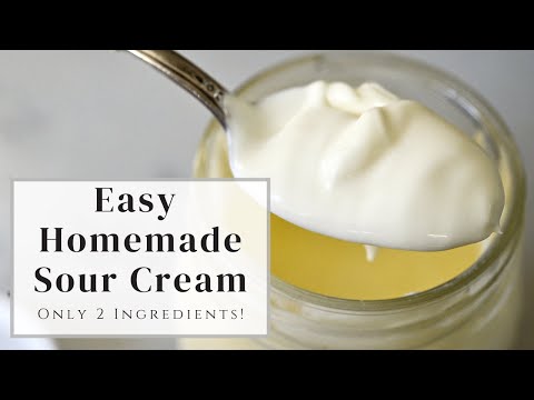 Easy Sour Cream with Only 2 Ingredients