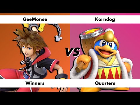 SSBU Good Times Smash Saturdays 13! Winner's Quarters: GeeMonee (Roy, Sora) vs Korndog (King DDD)