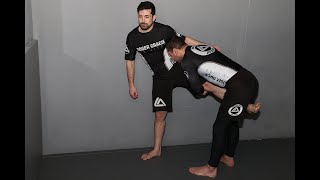 How to set up a Single Leg Takedown off the Wall - MMA Training with Dean Barthelemy