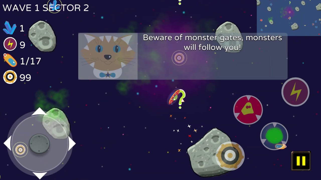 Deep space rescue space arcade game v119 tutorial