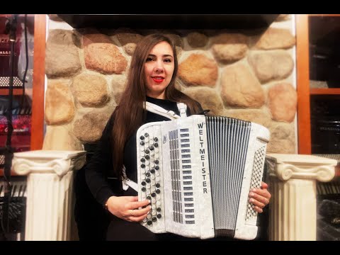 WELT602FRWH - White Pearl Weltmeister 602 French Chromatic Button Accordion C System MM 60 80 $1499