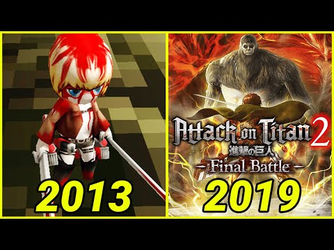 Evolution of Attack on Titan Games (2013-2021)