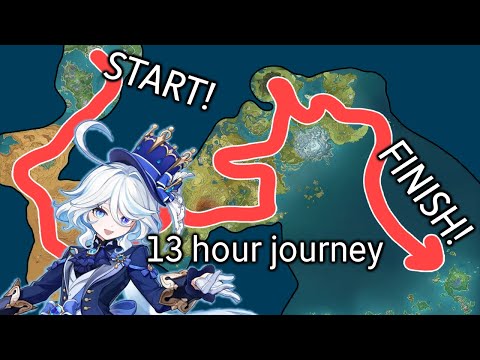 Furina walks from Fontaine to Inazuma (She fights weekly bosses too)